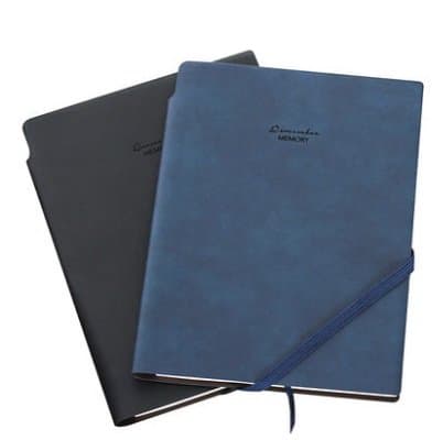 Ryu liberte Paper Notebook - Notebook with Pen Holder - Thick Premium Paper + Page 　A5 6.1x8.3 In