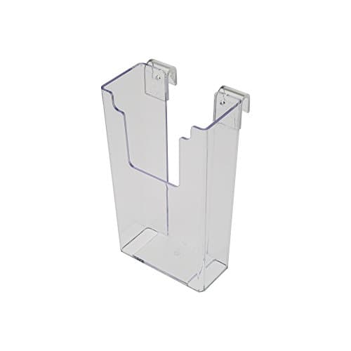 Acrylic Gridwall Stylized Brochure Holder 8"