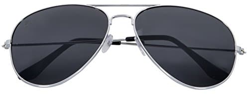 Phaedrus Optics Eclipse Full Mirrored Aviator Sunglasses UV400 (Onyx, Onyx)