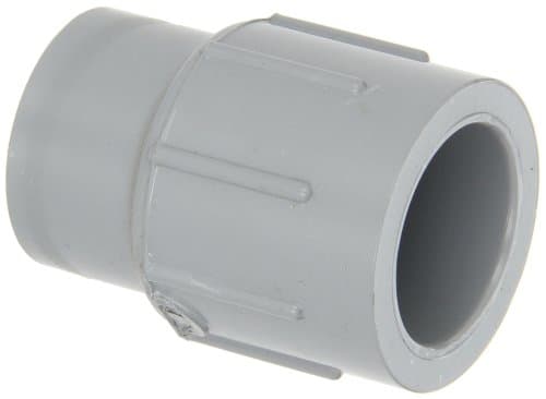 GF Piping Systems CPVC Pipe Fitting, Coupling, Schedule 80, Gray, 3/4" x 1/2" Slip Socket