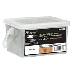 Deckfast CAP-TOR xd Epoxy Capstock + Composite Screw 350 Pack #10 x 2-3/4" (#81 Cedar, Matches Azek Cypress &amp; Fawn)