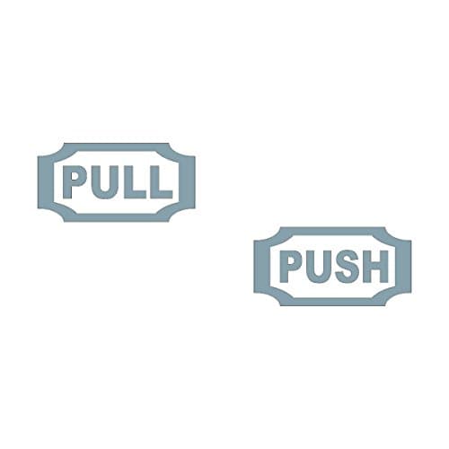 Wild Dingos LLC Push / Pull C Business Vinyl Decal Sticker Silver