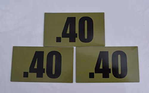 Multi Caliber AMMO Can Magnets 3.5" x 2" (3 Pack) .50cal Size (3.5"x2", .40)