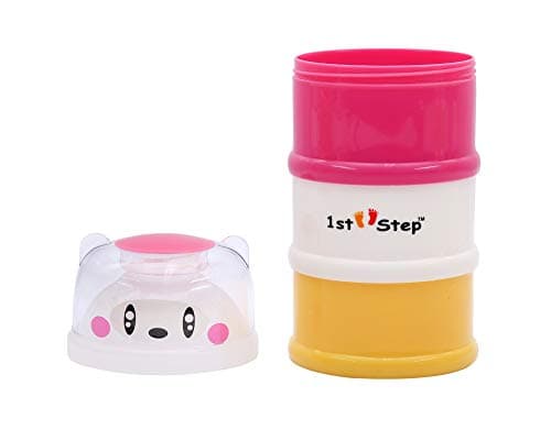 1st Step Milk Powder Container 3-Way Pink
