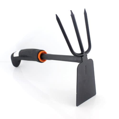 11.2" Plastic Handle 2 in 1 Rake and Hoe Metal Garden Planting Hand Tool Tiller,free Shipping