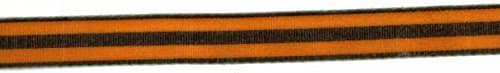 Woven Black/orange Striped Ribbon