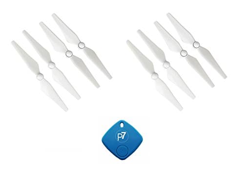 DJI Genuine 9450S Quick Release Propellers for Phantom 4 Quadcopter Drone, 2 Full Sets, 4 Pairs (4 Clockwise / 4 Counter-Clockwise) - Bonus P7-FindIt Beacon, Never Lose Your Drone