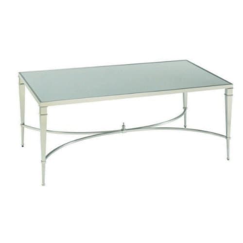 Hammary Mallory Rectangular Cocktail in Satin Nickel