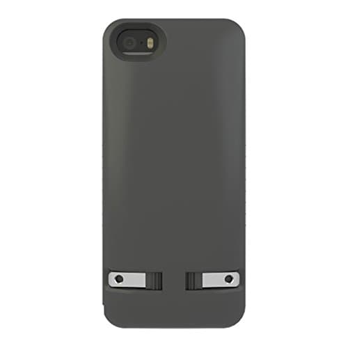 Prong 1040101 PocketPlug Protective Case with Built-in A/C Charger for iPhone 4/4S – Slate