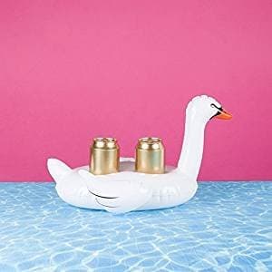 Inflatable Swan Double Drink Holder