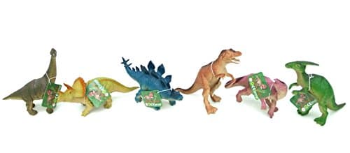 Squeeze Toys! Dinosaur Simulating Reality Virtual, Soft Rubber, Suitable for Hands of Children (6 Piece, 6")