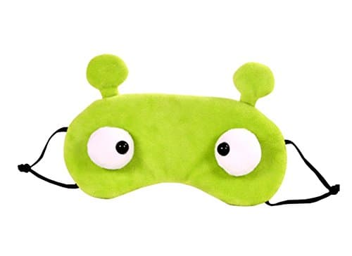 Cute Big Eye Sleeping Eye Mask &amp; Blindfold with Removeable Ice Bag Relieves Insomnia and Stress Green