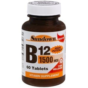 SUN DOWN VITAMIN B-12 1500 MCG TR 60Tablets