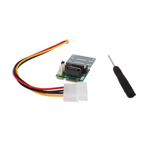 Generic SATA to mSATA Slot Adapter for mini-SATA Interface with Power Cord