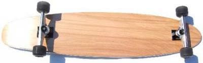 Clans Longboard Kicktail complete board 43.0 x 9.0 inch - Complete Longboard Natural