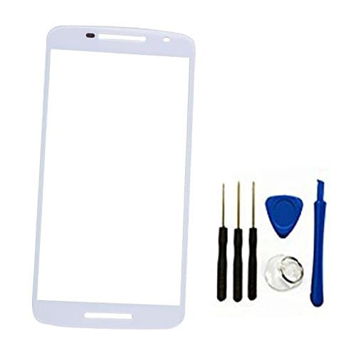 Front Screen Outer Glass top Panel Lens cover For Moto X Play XT1563 XT1562 XT1561 replacement (white)