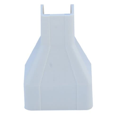 1.25 to 1.75 inch Surface Mount Cable Raceway, White, Reducer - Fire box straight nonmetallic wiring cable