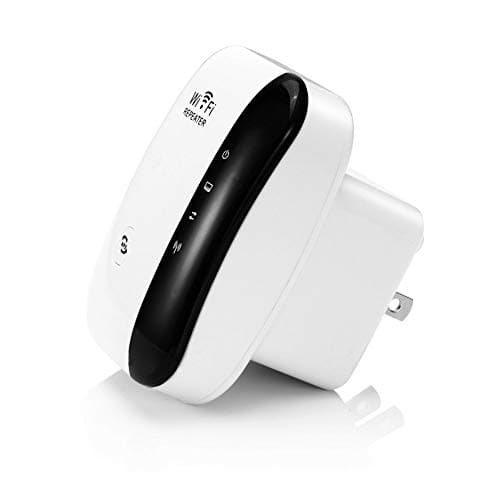 Mini WiFi Repeater, Range Extender Wireless 300Mbps Access Point 2.4GHz High Speed Network Ap/Repeater Modes, with Ethernet Port WiFi Signal Internet Booster Compatible with Alexa, US Plug