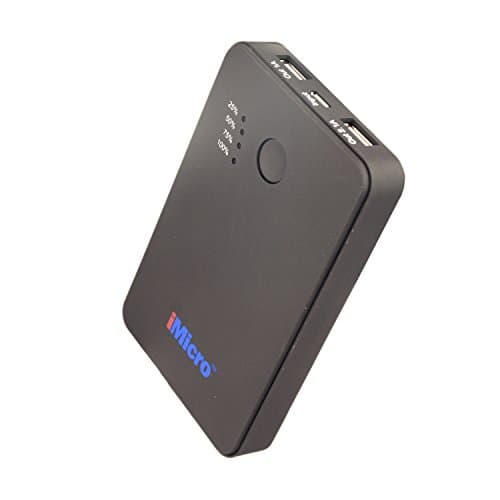 iMicro Extended Capacity Battery for iPhone, iPad &amp; Android Smartphone - Retail Packaging - Black