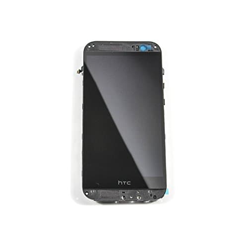 LCD Digitizer Touch Screen Display Frame Assembly for HTC One M8 - Black Replacement Repair Part