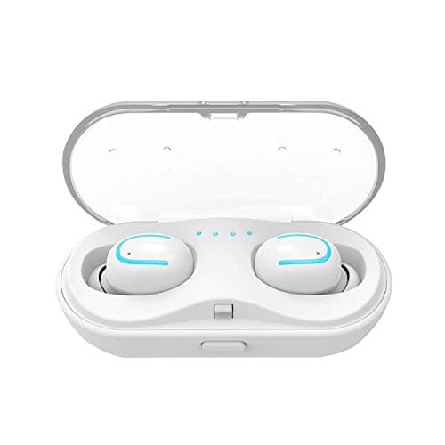 Mini bluetooth 5.0 headphones for 6 hours continuous working wireless earphones easy automatic pairing white