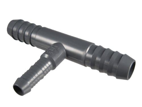 3/4" x 3/4" x 3/8" Funny Pipe Tee Insert x Insert x Funny Pipe PVC Fitting