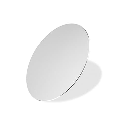 HXSM Alloy Rubber Creative Ultra thin Computer Mouse Pads Sided Available Non-slip Metal Mouse Pad Suitable For Your Working &amp; Gaming,Apple Mackbook and Computer(Round Sliver)