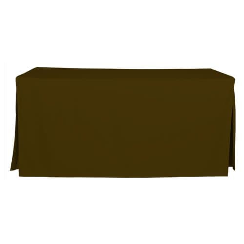 tablevogue Fitted Folding Table Cover, 6-Feet, Chocolate