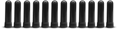 Everything4Oils Black Nasal Inhaler for Aromatherapy (12 Pack)