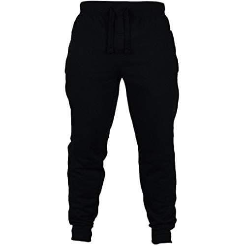 Muranba Clearance Men's Solid Casual Drawstring Joggers Sweatpants