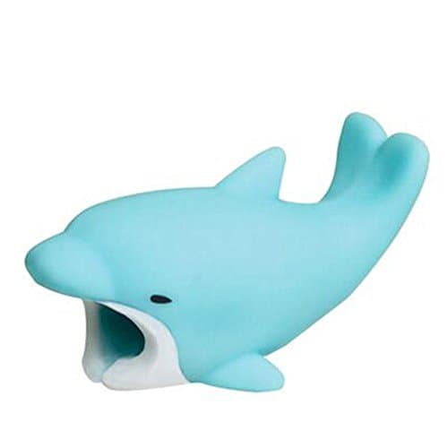 Jintime USB Cable Cord Protector Cute Animal Cable Bite Prevents Cable from Disconnect,Phone Accessory Protects Cable Winder Organizer 1.5 * 2 * 40 mm