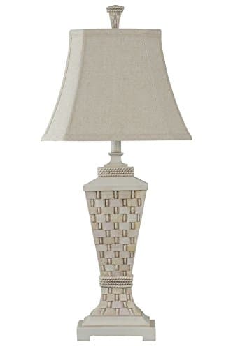 StyleCraft L39603 Poly Table Lamp, Cream Current