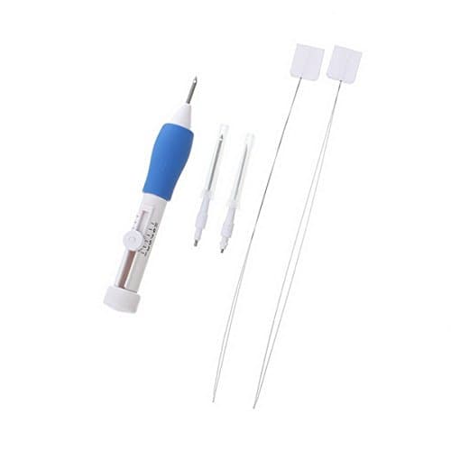 Embroidery Stitching Punch Needle, 3 Size Tambour Needle Tool with Threading Apparatus for Embroidery Threaders DIY Sewing