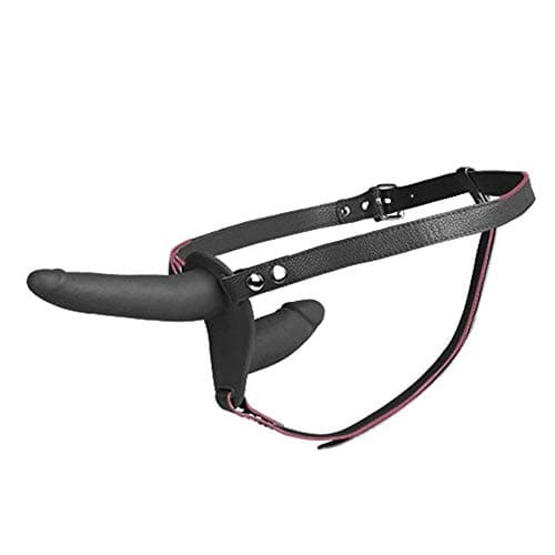 Dual Penetration Double Ended Strap On Silicone with Harness