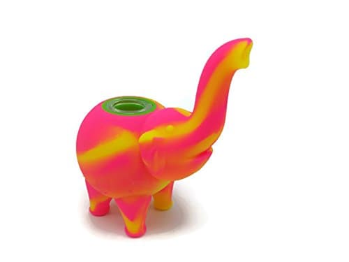 Exceed Excellence 4.5" Silicone Bubble Set With Elephant Design With Water Function-By Selected Supplier Amazon Store (yellow+pink)