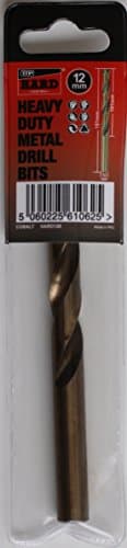 TTP HARDDrills 12mm Drill bit - Cobalt Hardened bits for Drilling Hard Steel & Stainless, Heavy Duty Universal Drills for Cutting Tough Metal, Professional jobber Industrial 135 Degree Point