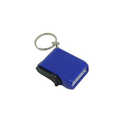 Holdding 2 LED Mini Dynamo Wind-up Hand Crank LED Flashlight Keychain/Colorful Funny and Light Flashlight for Play and Emergency by holdding
