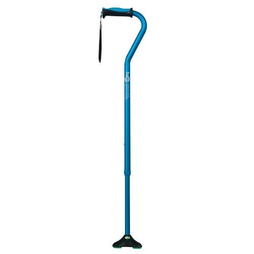Hugo Mobility Quadpod Offset Cane with Ultra Stable Cane Tip, Aquamarine by Hugo Mobility