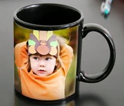 Personalized Photo Coffee Mug (11 oz, Black)