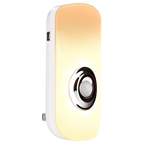 Emotionlite 3 in 1 Plug-in LED Motion Sensor Night Light, Portable Flashlight, Power Failure Emergency Light, Motion Activated Nightlight for Bedroom, Hallways, Stairs, Rechargeable, Warmwhite, 1 Pack