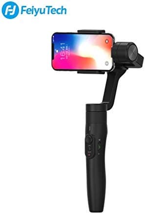 FeiyuTech Vimble 2 Handheld iPhone Gimbal Stabilizer Built-in Extension Pole for iPhone X 8 7 Plus,Samsung,Huawei,and Other Smartphones,Dark Black