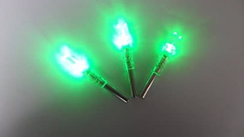 12pcs Automatically Lighted Nock Compound Bow Led Lighted Arrow Nock Green