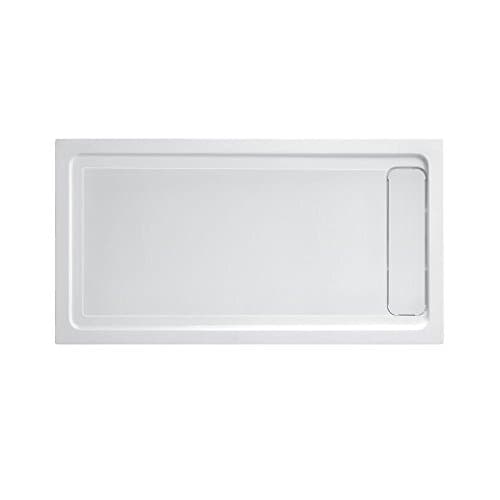 Schon 32 in. x 60 in. Single Threshold Shower Base with Side Hidden Drain in Glossy White