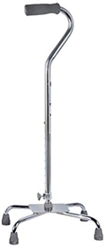 Sunmark Quad Cane Wide Base Silver- 1 each by Sunmark Brand