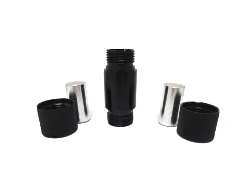 2.5 Inch Pollen Press 5 Piece Set - Black