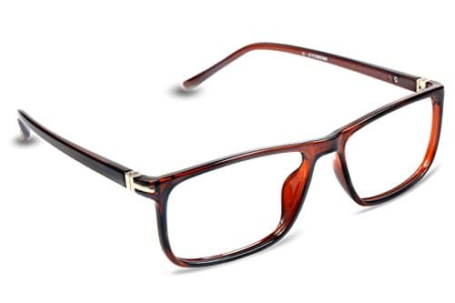 Eyewearlabs.com- Rectangular Glasses Premium Optical Specs Full Frame Eyeglasses For Men Women Black|Clear|Rx-able |EL183-C3