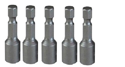 1/4" x 1 5/8" Magntic Nut Driver - 5 Pack - Impact Rated - 1/4" QC Hex Shank