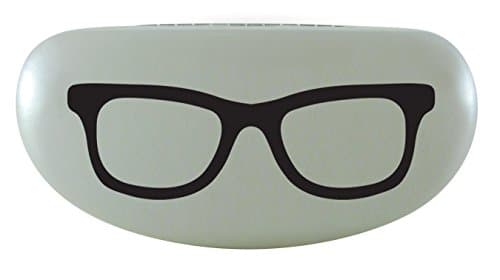 Evolution Eyes Hard Clamshell Sunglass and Eyeglass Frame Print Case, Fits All Frames, Pearl Wayfarer