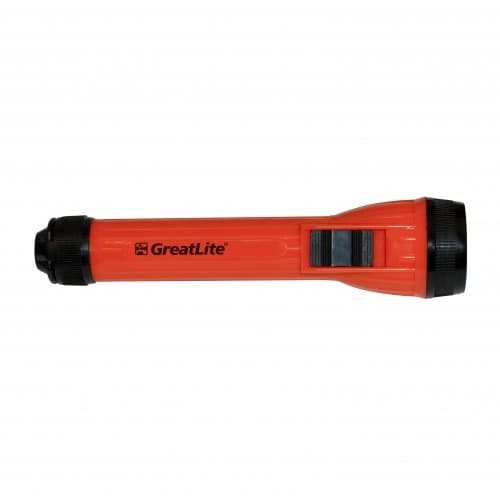 GreatLite 32210 2AA 3 LED High Visibility Flashlight, Orange and Black
