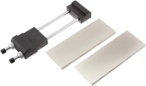 EdgePoint Knife Sharpening Stone Set w/Holder - 8" x 3" Stones - Coarse/Fine | Use To Sharpen Woodworking Tools